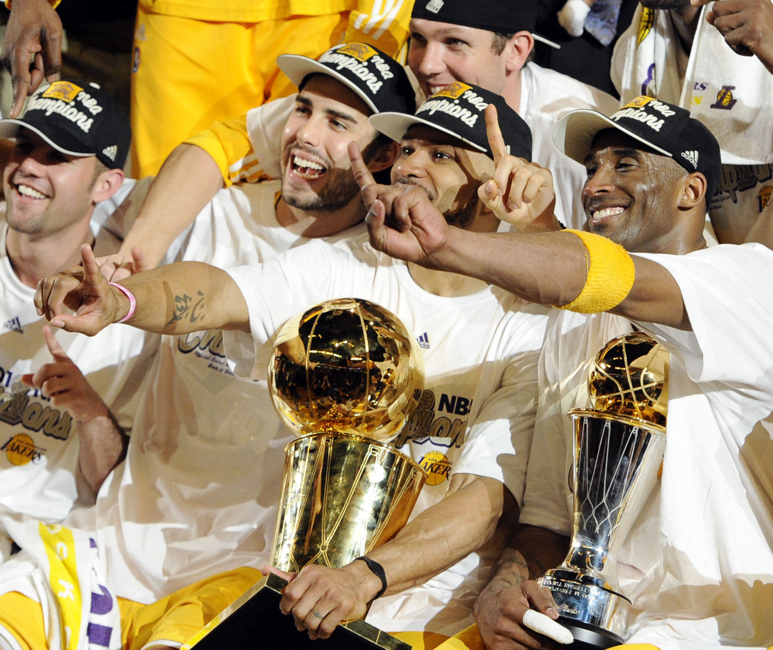 Derek Fisher, Kobe Bryant, Sasha Vujacic